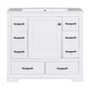 36" Bathroom Vanity with Sink Combo, Six Drawers, Multi-Functional Drawer Divider, Adjustable Shelf