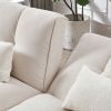 Convertible Futon Sofa Bed, Adjustable Couch Sleeper, Modern Fabric Linen Upholstered Futon Sofa bed with Wooden Legs & 2 Pillows for Apartment, Livin