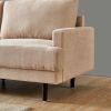 Modern fabric sofa L shape;  3 seater with ottoman-104" Beige