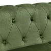 PHOYAL Large Sofa, Velvet Sofa Three-seat Sofa Classic Tufted Chesterfield Settee Sofa Modern 3 Seater Couch Furniture Tufted Back for Living Room (Gr