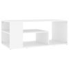Coffee Table White 39.4"x19.7"x15.7" Engineered Wood