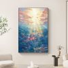 Hand Painted Oil Painting Abstract Underwater Oil Painting on Canvas Original Colorful Ocean Painting Bedroom Home Decor Custom Sunshine Painting Mode