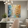 Hand Painted Oil Paintings  Abstract Gold leaf painting Home Decor Living Room Hallway Luxurious Decorative Painting