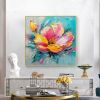 Hand Painted Oil Painting Original Flower Oil Painting On Canvas Large Wall Art Abstract Pink Floral Painting Custom Painting Modern Living Room Home